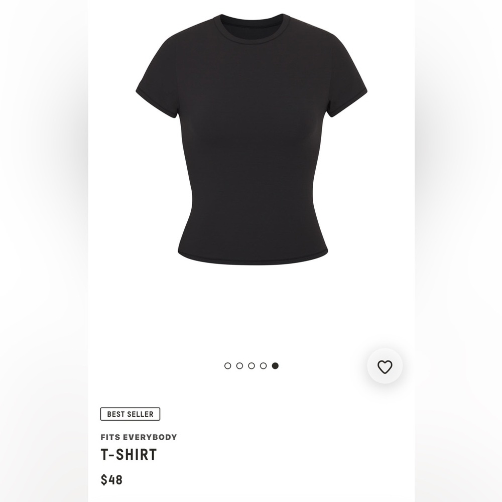 SKIMS Black Fits Everybody T Shirt
